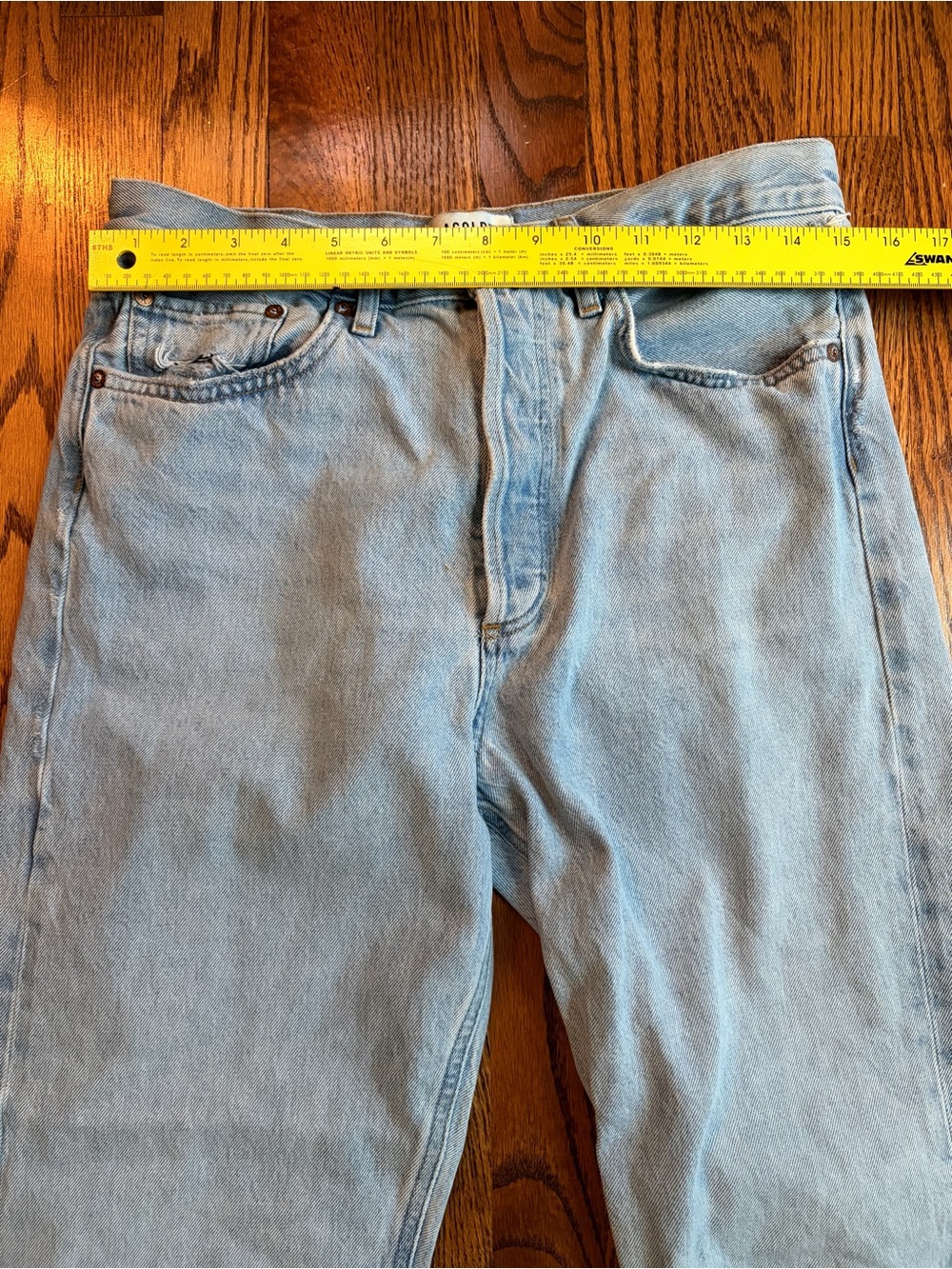 AGOLDE ’90s Mid-Rise Loose Straight-Leg Jeans | Size 28 | Light Wash - Picture 11 of 14